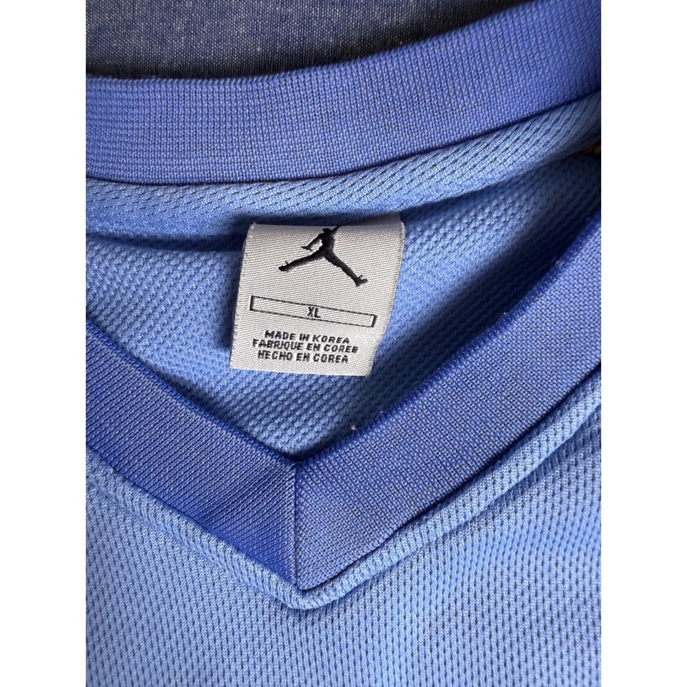 Vintage Jordan 23 Basketball Jersey Mens XL Light Blue Navy Mesh Tank Top - Picture 2 of 12